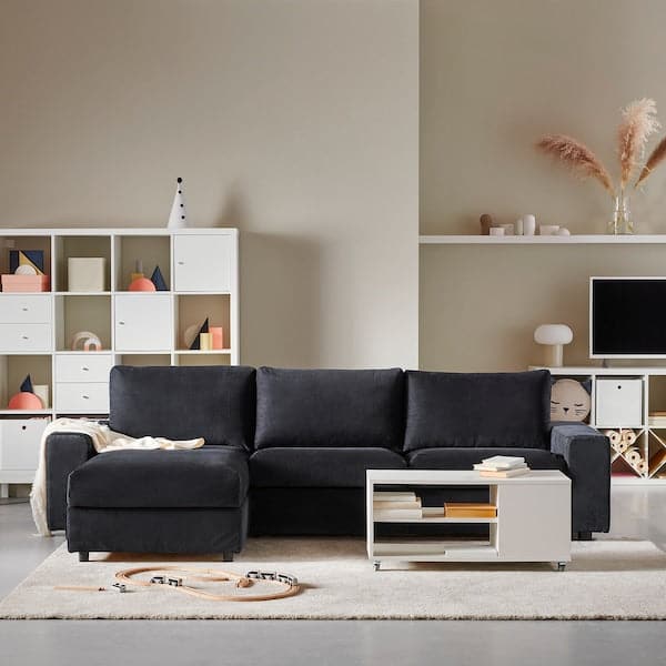 Ikea VIMLE - 3-seater sofa with chaise-longue ,