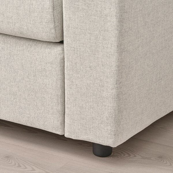 Ikea VIMLE 3-seater sofa with chaise-longue - with headrest/Beige Gunnared ,