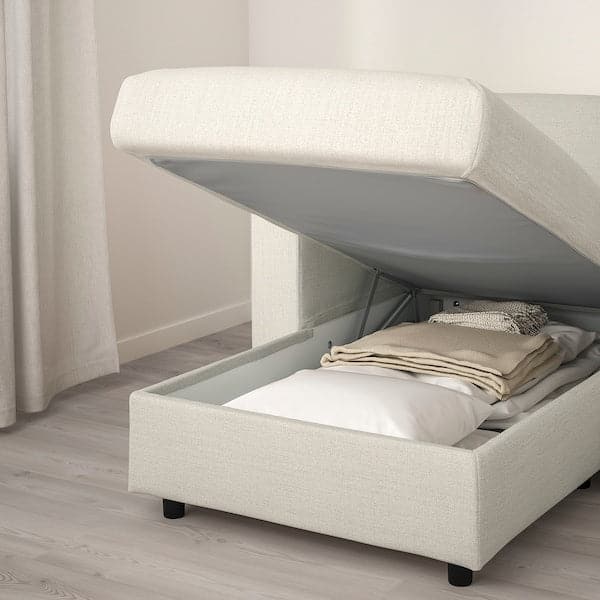 Ikea VIMLE 3-seater sofa with chaise-longue - with headrest/Beige Gunnared ,