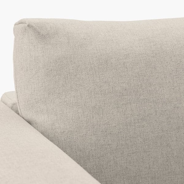 Ikea VIMLE 3-seater sofa with chaise-longue - with headrest/Beige Gunnared ,