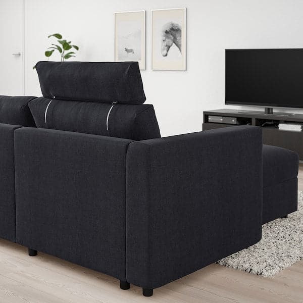 VIMLE - 3-seater sofa with chaise-longue , - best price from Maltashopper.com 29399136