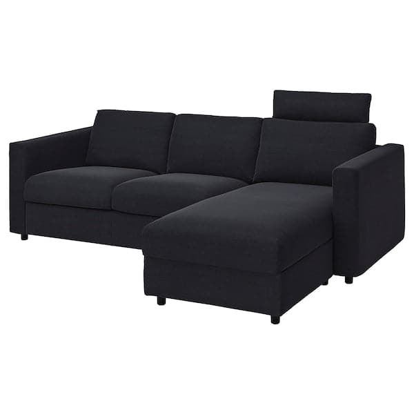 VIMLE - 3-seater sofa with chaise-longue
