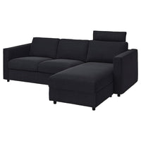 VIMLE - 3-seater sofa with chaise-longue , - best price from Maltashopper.com 29399136