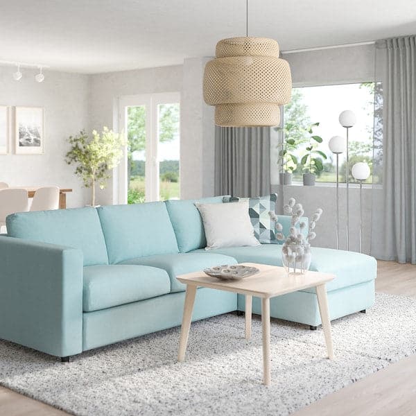 VIMLE 3 seater sofa with chaise-longue - Saxemara blue , - best price from Maltashopper.com 69399139