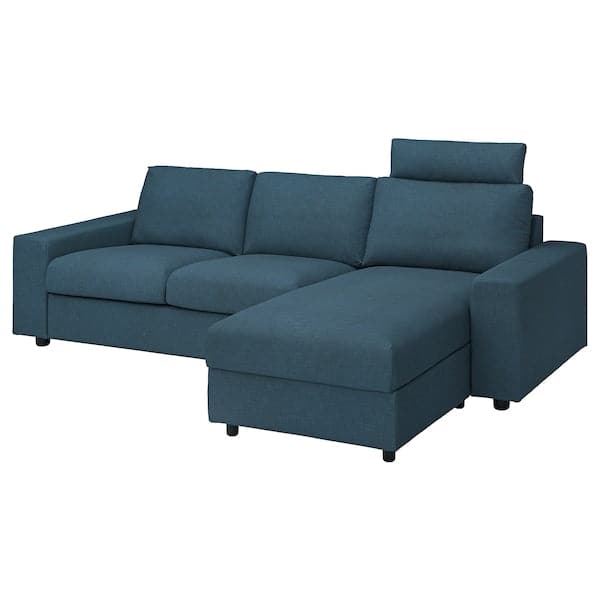 VIMLE - 3-seater sofa with chaise-longue , - best price from Maltashopper.com 39432772