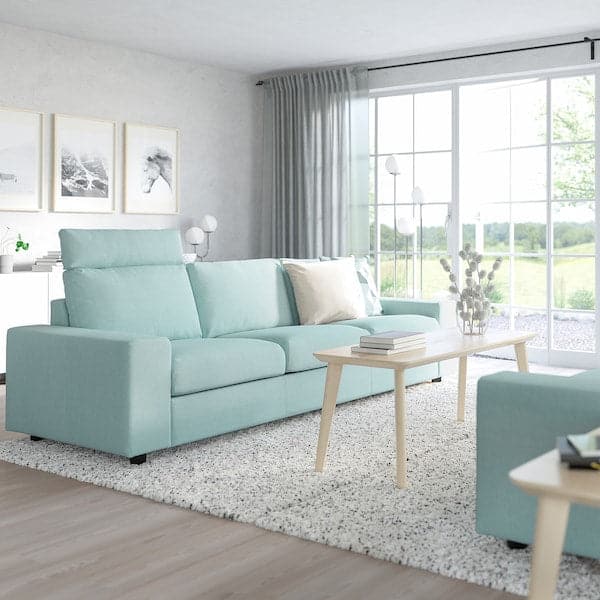 Ikea VIMLE 3 seater sofa - with headrest with wide armrests/Saxemara blue ,