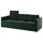VIMLE 3-seat sofa, with headrest/Djuparp dark green, 241 cm