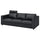 VIMLE 3-seat sofa, with headrest/Grann/Bomstad black, 211x65x98 cm