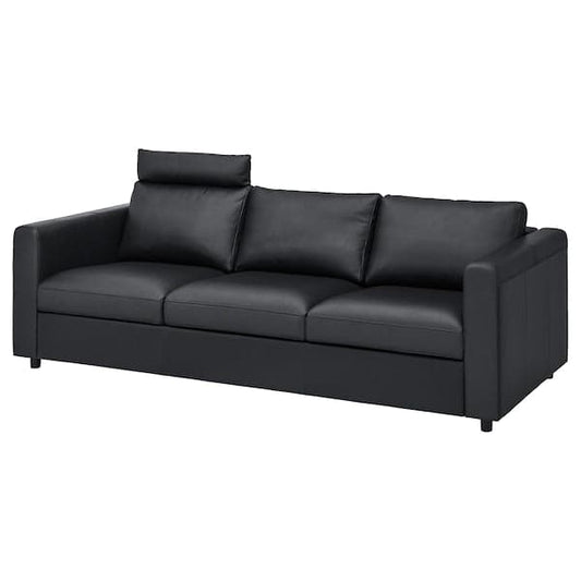 Ikea VIMLE 3-seater sofa - with headrest/Grann/Bomstad black ,