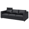VIMLE 3-seat sofa, with headrest/Grann/Bomstad black, 241 cm