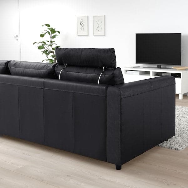 Ikea VIMLE 3-seater sofa - with headrest/Grann/Bomstad black ,