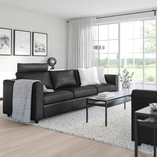 Ikea VIMLE 3-seater sofa - with headrest/Grann/Bomstad black ,