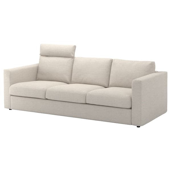 Ikea VIMLE 3 seater sofa - with headrest/Gunnared beige ,