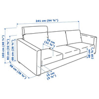 VIMLE - 3-seater sofa , - best price from Maltashopper.com 49399036