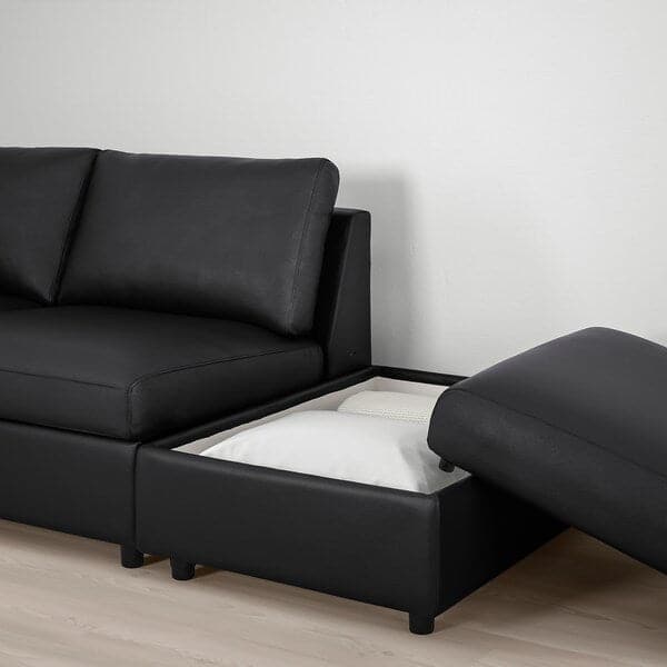 VIMLE 3-seater sofa - with open terminal/Grann/Bomstad black , - best price from Maltashopper.com 29306665