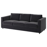 VIMLE - 3-seater sofa, Djuparp dark grey , - best price from Maltashopper.com 99433599