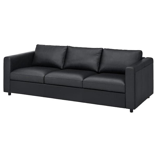 VIMLE 3-seater sofa - Grann/Bomstad black , - best price from Maltashopper.com 99306643