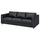 VIMLE 3-seat sofa, Grann/Bomstad black, 211x65x98 cm