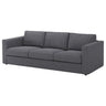 VIMLE 3-seat sofa, Gunnared medium grey, 241 cm