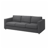 VIMLE 3-seat sofa, Hallarp grey, 241 cm