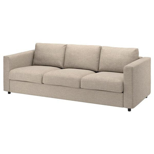 VIMLE - 3-seater sofa, Hillared beige ,