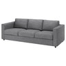 VIMLE 3-seat sofa, Lejde grey/black, 241 cm