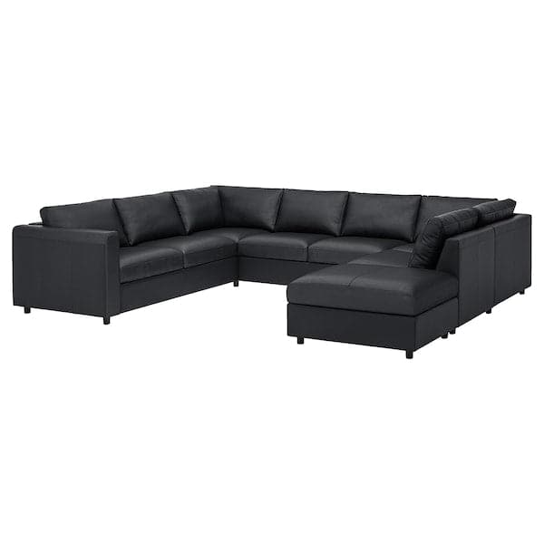 Ikea VIMLE 6 seater U-length sofa - with open terminal/Grann/Bomstad black ,