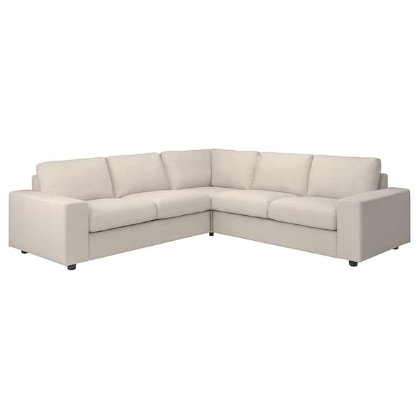 VIMLE 4-seater corner sofa - with wide armrests/Beige Gunnared , - best price from Maltashopper.com 69401793