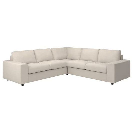 VIMLE 4-seater corner sofa - with wide armrests/Beige Gunnared , - best price from Maltashopper.com 69401793