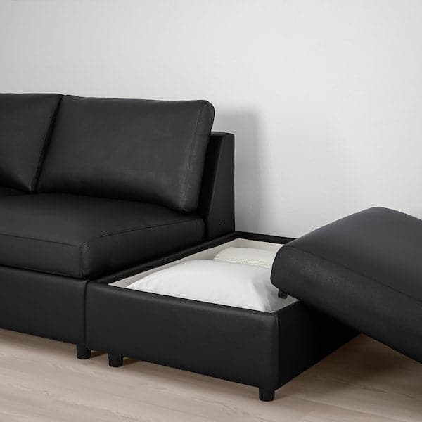 VIMLE 4-seater corner sofa - with open terminal/Grann/Bomstad black , - best price from Maltashopper.com 89306728