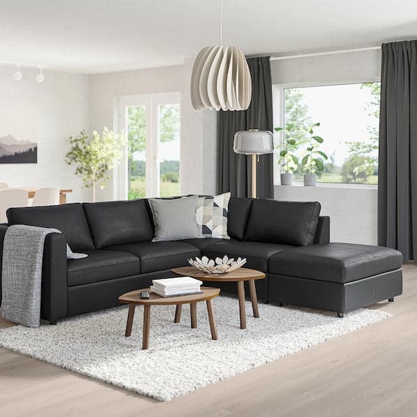 Ikea VIMLE 4-seater corner sofa - with open terminal/Grann/Bomstad black ,