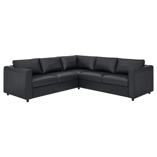 VIMLE 4-seater corner sofa - Grann/Bomstad black ,