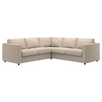 VIMLE - 4-seater corner sofa, Hillared beige , - best price from Maltashopper.com 19434362