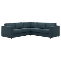 VIMLE - 4-seater corner sofa, Hillared dark blue , - best price from Maltashopper.com 39434361
