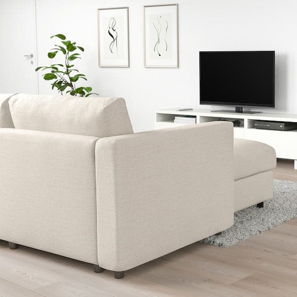 Ikea VIMLE 5-seater corner sofa - with beige chaise-longue/Gunnared ,