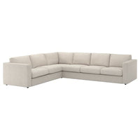 VIMLE corner sofa, 5-seat, Gunnared beige, 15x68x98 cm