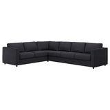 VIMLE corner sofa, 5-seat, Hillared anthracite, 15x68x98 cm
