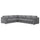 VIMLE - 5 seater corner sofa, Lejde grey/black ,