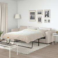VIMLE - 3-seater sofa bed/chaise-longue, Gunnared beige , - best price from Maltashopper.com 19545242