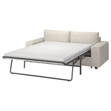 VIMLE 2-seat sofa-bed, with wide armrests/Gunnared beige, 204 cm