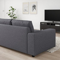 VIMLE - 2-seater sofa bed, with wide armrests/Gunnared smoky grey , - best price from Maltashopper.com 29545251