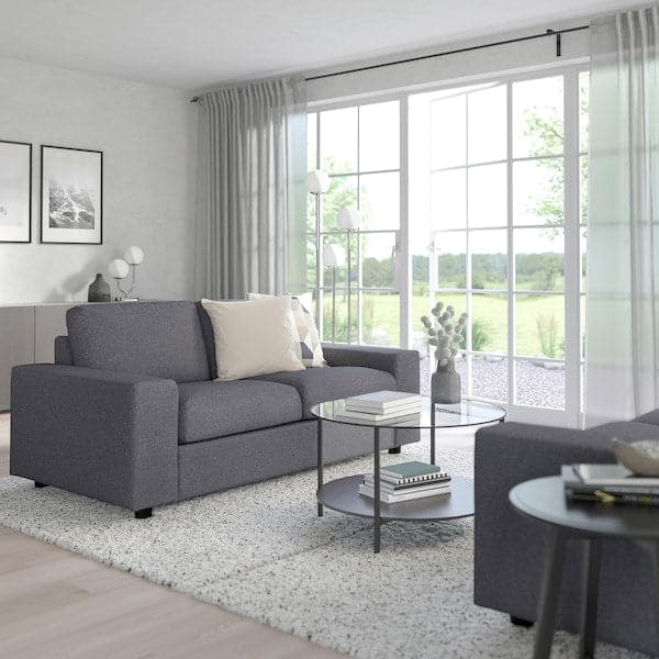 Ikea VIMLE - 2-seater sofa bed, with wide armrests/Gunnared smoky grey ,