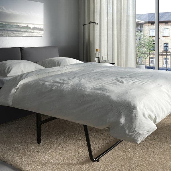 Ikea VIMLE - 2-seater sofa bed, with wide armrests/Hallarp grey ,