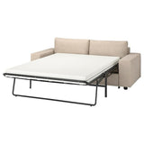 VIMLE 2-seat sofa-bed, with wide armrests/Hillared beige