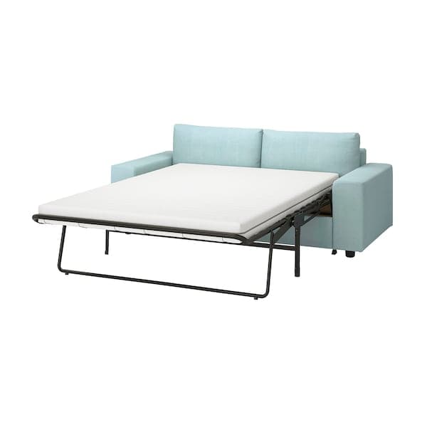 VIMLE - 2-seater sofa bed, with wide armrests/Saxemara light blue , - best price from Maltashopper.com 59537202