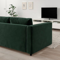 VIMLE - 2-seater sofa bed, Djuparp dark green , - best price from Maltashopper.com 39537255