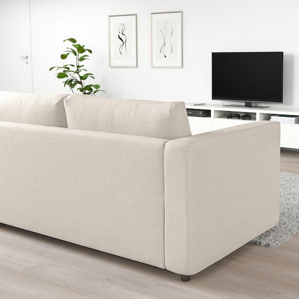 VIMLE - 2-seater sofa bed, Gunnared beige , - best price from Maltashopper.com 89545229