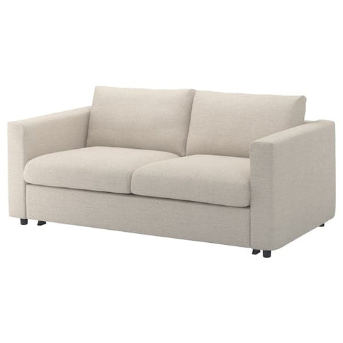 VIMLE - 2-seater sofa bed, Gunnared beige ,