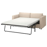VIMLE 2-seat sofa-bed, Hallarp beige, 190 cm