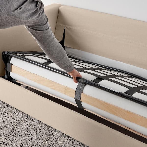 Ikea VIMLE - 2-seater sofa bed, Hallarp beige ,